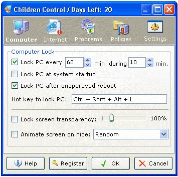 IwantSoft Children Control 1.6 screenshot IwantSoft Children Control 1.6 screenshot