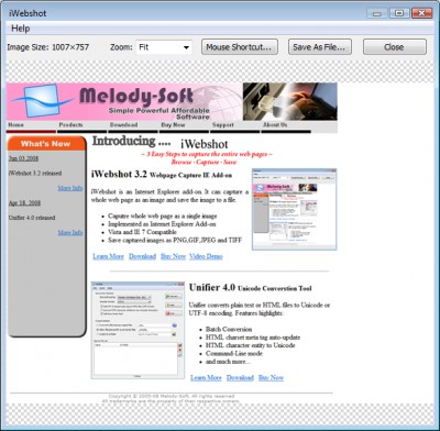 iWebshot Free Edition 3.1.1 screenshot iWebshot Free Edition 3.1.1 screenshot
