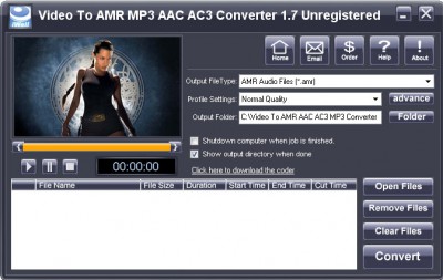 iWellsoft Video to AMR MP3 AAC Converter 1.8 screenshot iWellsoft Video to AMR MP3 AAC Converter 1.8 screenshot