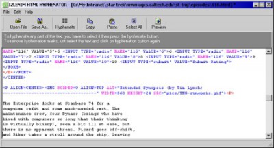 Izlenim Html Hyphenator 1.00 screenshot Izlenim Html Hyphenator 1.00 screenshot