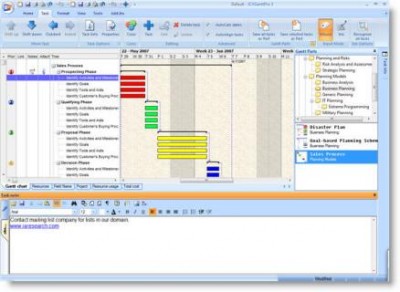 JCVGantt Pro 3 for MindManager 7 3.0 screenshot