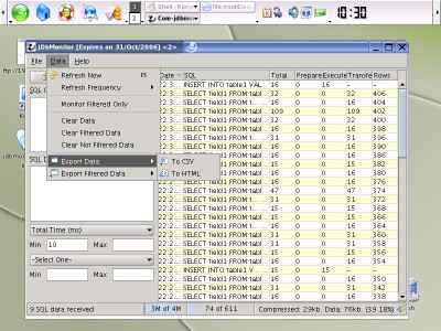 JDbMonitor 1.00 screenshot