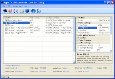 Jesterware Apple TV Video Converter 3.20 screenshot Jesterware Apple TV Video Converter 3.20 screenshot