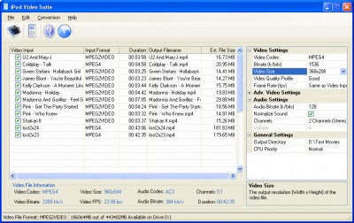 Jesterware iPod Video Suite 2.09 screenshot Jesterware iPod Video Suite 2.09 screenshot