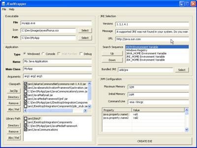 JExeWrapper 1.0 screenshot JExeWrapper 1.0 screenshot
