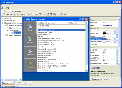 JFrameBuilder 3.3.0 screenshot JFrameBuilder 3.3.0 screenshot
