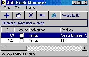 Job Seek Manager 2.1 screenshot