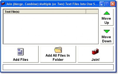 Join (Merge, Combine) Multiple (Two) Text Files In 7.0 screenshot