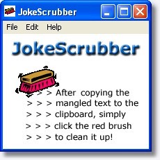 JokeScrubber 1.3 screenshot JokeScrubber 1.3 screenshot