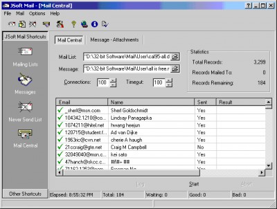 JSoft Mail 3.10 screenshot JSoft Mail 3.10 screenshot
