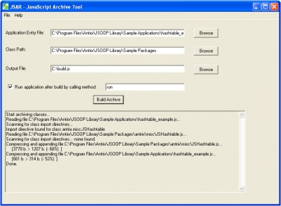 JSOOP Library 1.0 screenshot