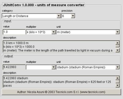 JUnitConv - Units Of Measure Converter 1.0 screenshot