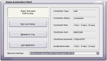 Kazaa Acceleration Patch 4.5.7 screenshot Kazaa Acceleration Patch 4.5.7 screenshot