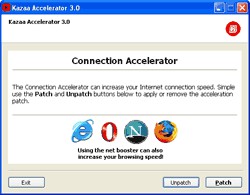 Kazaa Accelerator 3.0 screenshot Kazaa Accelerator 3.0 screenshot