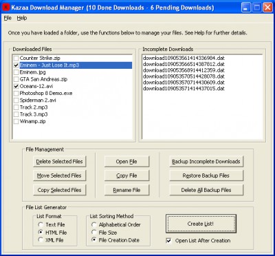 Kazaa Download Manager 3.0.1 screenshot Kazaa Download Manager 3.0.1 screenshot