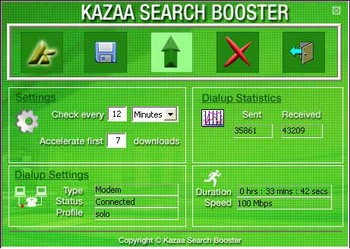 Kazaa Search Booster 3.6 screenshot Kazaa Search Booster 3.6 screenshot