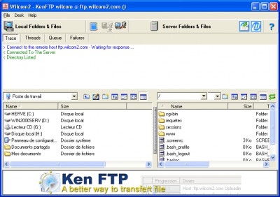 KenFTP 5.0 screenshot KenFTP 5.0 screenshot