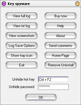 Key spyware 1.855 screenshot
