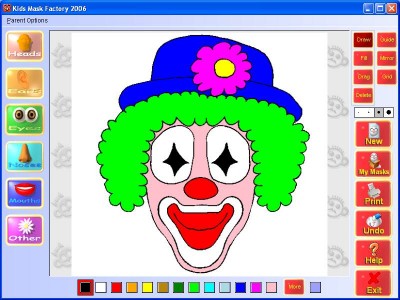 Kids Mask Factory 2006 1.1.1 screenshot Kids Mask Factory 2006 1.1.1 screenshot