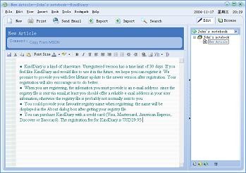 KindDiary 2.3 screenshot KindDiary 2.3 screenshot