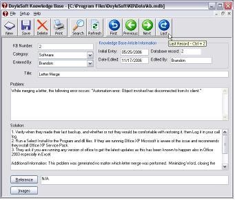 Knowledge Base 2.8 screenshot Knowledge Base 2.8 screenshot