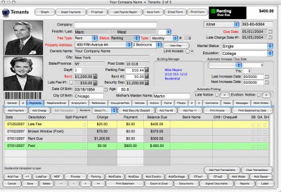 Landlord Report-Property Management Software 2007 screenshot Landlord Report-Property Management Software 2007 screenshot