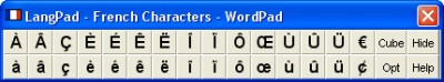 LangPad - French Characters 1.1 screenshot LangPad - French Characters 1.1 screenshot