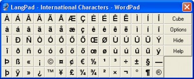 LangPad - International Characters 1.1 screenshot