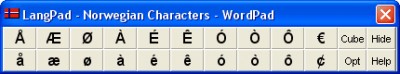 LangPad - Norwegian Characters 1.1 screenshot