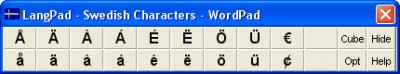 LangPad - Swedish Characters 1.1 screenshot