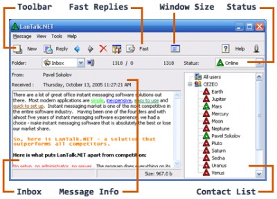 LanTalk LAN messenger 3.6.5415 screenshot LanTalk LAN messenger 3.6.5415 screenshot