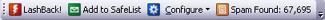 Lashback UnsubSafe Toolbar 3.1 screenshot Lashback UnsubSafe Toolbar 3.1 screenshot