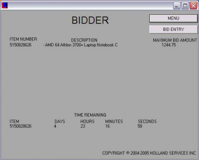 LASTBID 2.4 screenshot