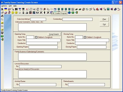 LDS Home Information 7.0a screenshot LDS Home Information 7.0a screenshot