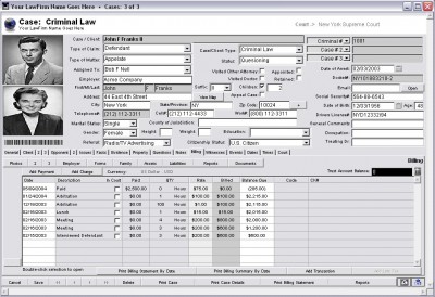 Legal Suite-Case Management Software 3.0 screenshot