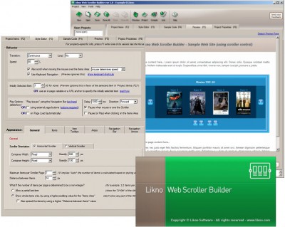 Likno Web Scroller/Slider Builder 1.0.116 screenshot