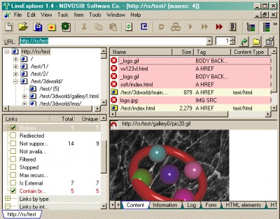 LinxExplorer 1.4 screenshot