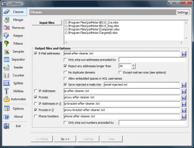 ListMotor 2.1 screenshot