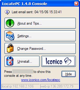 LocatePC 1.4.9 screenshot