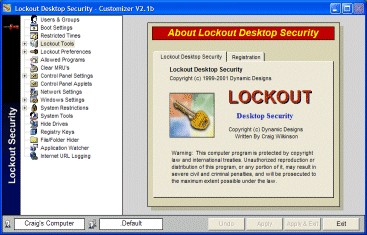 Lockout Desktop Security 1.1.652 screenshot