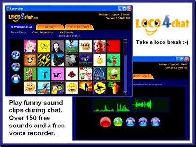 Loco4chat, funny sound clips for chat. 1.5 screenshot Loco4chat, funny sound clips for chat. 1.5 screenshot