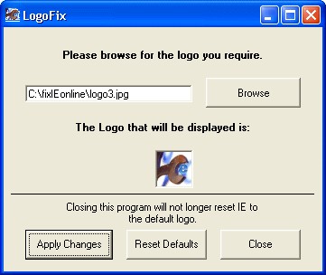 LogoFix 1.1 screenshot LogoFix 1.1 screenshot