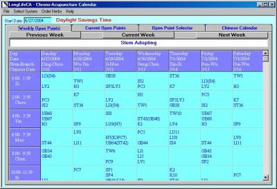 LongLifeCA Chrono-Acupuncture Calendar 3.0 screenshot LongLifeCA Chrono-Acupuncture Calendar 3.0 screenshot