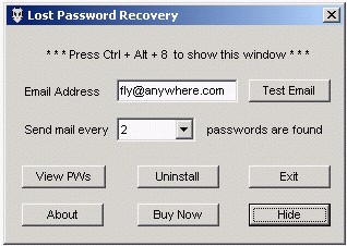 Lost Password Recovery 1.52 screenshot Lost Password Recovery 1.52 screenshot