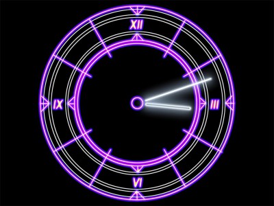 Luminescent Clock ScreenSaver 2.3 screenshot