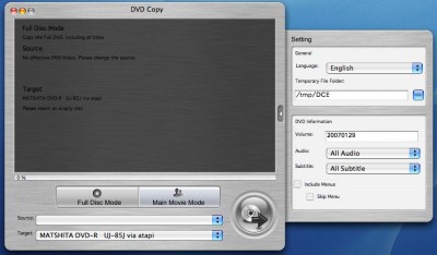 Mac DVD Copy 6.0.40.090 screenshot Mac DVD Copy 6.0.40.090 screenshot