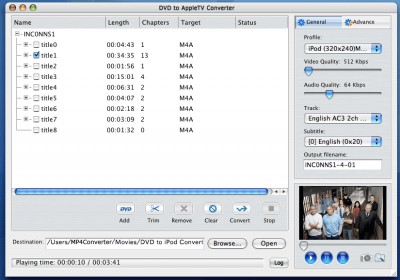 Mac DVD to AppleTV Converter 6.0.40.090 screenshot Mac DVD to AppleTV Converter 6.0.40.090 screenshot