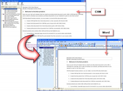 Macrobject CHM-2-Word 2007 Converter 2007.3.7.1 screenshot