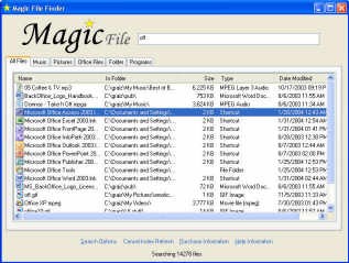 Magic File Finder - personal search engine 2.06 screenshot Magic File Finder - personal search engine 2.06 screenshot