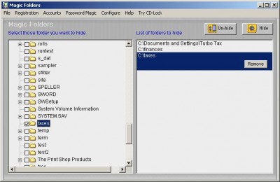 Magic Folders XP 04.04.2 screenshot Magic Folders XP 04.04.2 screenshot